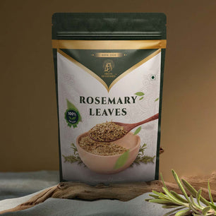 100% natural dried rosemary leaves in a green pouch. Perfect for cooking and hair growth.