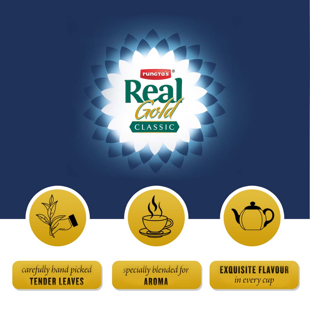 Real Gold Classic Blended Darjeeling Tea – Green Beverages